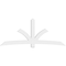 Ekena Millwork Davenport Architectural Grade PVC Gable Bracket, 108"W x 45"H x 4"D x 6"F, 10/12 Pitch GBP108X45X0406DAV00 - alternate 4